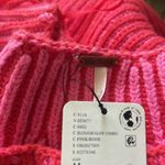 Free People Charlotte Blossom Glow Pink Rose Sweater Size Medium NWT Photo 11