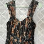 Candalite Vintage Women Dark Floral Whimsigoth Midi Dress Small Fairy Grunge Photo 5
