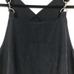 Vintage Chad’s Place Womens L Black Denim Pinafore Dress Overalls Lagenlook Size L Photo 4
