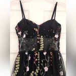 Embroidered Illusion Corset Gown Black Size undefined Photo 5
