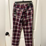 Oat High Rise Straight Crop Plaid Pants Photo 1