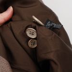 Ellen Tracy Brown Linen Blend Blazer Jacket Womens Career Business Size 24 Photo 8