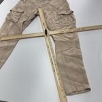 Armani Exchange Cargo Pants Women X Small Beige Drawstring Jogger Pockets Photo 6