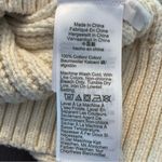 J.Crew  Women’s 100% Cotton Cream Ivory V-Neck Cable Knit Sweater Sz S Classic Photo 6