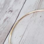 Vintage Bracelet 9" Gold Tone Bangle with Fluffy Multi Colored Ball Charm Photo 3