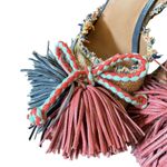 Castaner  Pom Pom Plaid Heels Size 37 or 7 Photo 4