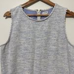 J.Crew  Textured Tank Top with Scallop Trim Blue Size XL Blue Tweed Photo 3