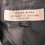 Tahari Arthur S Levine Blazer Trouser Pants Suit 8 Petite Formal Office Career Black Size 8P Photo 4