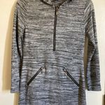 Tribal Black & Gray Marbled Vintage Zipper Detail Hoodie Sheath Dress Size XS Photo 0