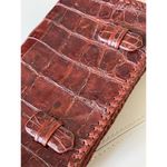 Alligator with Laced & Braided Leather Crossbody Bag Brown Photo 5