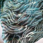 Allison Daley Art To Wear Colorful Semi Sheer Blouse Size XL Photo 5