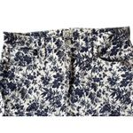J.Crew  Denim Slim Wide Leg Cropped Blue Floral Print Jeans Size 32 Photo 1