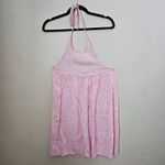 Abound  Dress Halter Tie Pink Floral Print Mini Casual Summer Vacation Cute Photo 4