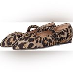 Chinese Laundry Leopard Avery Flats Mary Jane’s Satin Tan Black 7.5 Photo 12