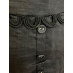 Stevie May Black Cotton Tiered Midi Skirt Crochet S NEW Photo 3