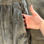 SKIMS Grey Velour Jogger Lounger Pants High Waited Soft Fleece Womens Size Large Photo 3