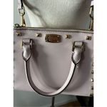 Michael Kors  Saffiano Leather Kellen Studded Blossom Satchel Bag in Pink Purse Photo 1