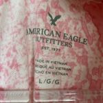 American Eagle | Pink Tie Dye Tunic Tank Laced V-Neck Womens Large Photo 2