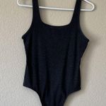 American Eagle gray ribbed bodysuit Photo 0