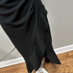 XScape  8 petite Rhinestone Strap Midi Dress Black Midi Dress Cocktail Party Prom Photo 1