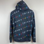 Friends Hoodie Sweatshirt M Gray Multicolor Graphic Pocket‎ Fleece Lined Size M Photo 4