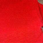 Eileen Fisher Short Sleeve Orange Organic Cotton Linen Sweater M Loose Fit Boxy Photo 7