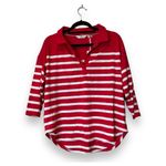 Vineyard Vines New  Polo Shirt‎ Women Red Striped Oversized Jersey Size XL Photo 13