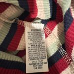 Stateside 💜  Red Navy Green Tan Striped Stretchy T-shirt Dress Photo 2