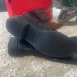 Arizona Jeans Arizona Black and Brown Women's Riding Boots with Buckles Size 7.5W Photo 4