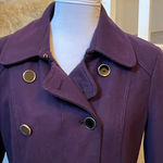 EXPRESS | Purple Plum Wool Pea Coat Size SP Photo 2