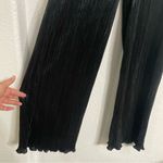 Good American NWT Women’s Pants Black Shimmer Pleated Pull On Size XS Small Photo 5