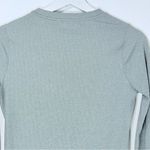 Athleta Uptempo Sage Green Long Henley Sleeve Jersey Ribbed Top Small Photo 8