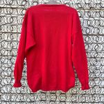 Vintage Joyce red gaudy sequin ornament Mardi Gras sweater Size L Photo 2