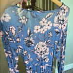 Motherhood Maternity Blue Pink Long Sleeve Sundress Size M Photo 1