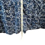 Daisy Fuentes Maxi Dress Navy Combo Floral Print V Neck Smocked Waist sz XL Boho Photo 6