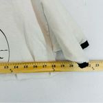 Bayside Heavyweight Ringer Cropped T Shirt The Beach Medium White Photo 3