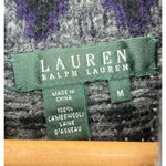 Lauren Ralph Lauren Lambswool Southwestern Tribal Cardigan Sweater Vest Medium Gray Photo 4