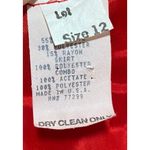 Vintage 90s Fit & Flare Mini Cocktail Dress Sweetheart Sequin Bodice Bow Red 4 Photo 13