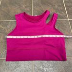 Lululemon Mastered Motion Cropped Cutout Tank Top Magenta Purple MGPR 12 Photo 7