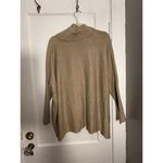 Calvin Klein  Tan Turtleneck Poncho Sweater Photo 1