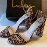 Lulus Cheetah Heels Size 7 1/2 Photo 0