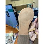 Diane Von Furstenberg  Leather Shell Detail Brown Sandals Women's 9.5 Photo 4