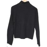 Abercrombie & Fitch Womens  Black Ribbed Chunky Knit Mock Neck Sweater Size Small Photo 1