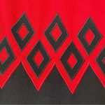 Gene Roye Vintage Wool Dress Black Red Diamond Long Sleeve size 12 Women’s Photo 8