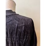 Juicy Couture Black Label Track Velour Ruched Sleeve Jacket Pitch Black Size M Photo 14