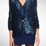 Generation Love Avery Sequin Blazer in Navy Size M Photo 0