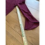 Naked Zebra Burgundy Dress Style# MD110145 Size Small Flare Sleeves Modern Boho Photo 9