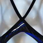 Adidas  Vortex-Back Sport Active Black Blue Training Swimsuit Size 40 EUC #1292 Photo 7