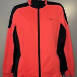 Ralph Lauren Lauren Jacket Womens Small Red Black Full Zip Track Sport Athletic Photo 0
