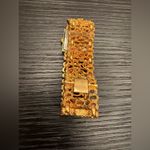 Vintage Gold Watch State of Texas Watch Face Square Bracelet Tawaiian White Photo 4